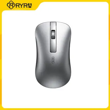 RYRA Hliníkovej Zliatiny Bezdrôtová Myš, Dobíjacia Stlmiť Prenosný počítač Stolový Počítač Bezdrôtové Bluetooth-kompatibilné Dual-Mode Myš