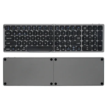 Skladacia Tablet Keyboard with Číslo Pad Portable Keyboard Ľahký Bluetooth Klávesnica pre Tablet Univerzálny Telefón pre Ipad