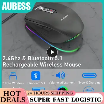 Stlmiť Nabíjanie Usb Bezdrôtová Myš 6 Kľúče 2.4 g Usb Myš Pre Hráčov Počítačových Wireless Mouse Prenosné Nastaviteľné Rgb Myš