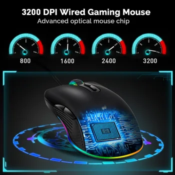 Tablet Telefón Počítač wired Mouse Plnenie Svetelný Wired Mouse Prenosná Myš Pre Mac Pro Ipad