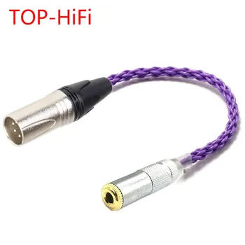 TOP-HiFi 4pin Vyvážený XLR Samec na 3,5 mm Stereo Samica Audio Adaptér Kábel 3,5 mm na Vyvážený XLR Konektor Kábla
