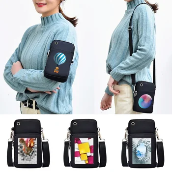 Univerzálny Mobilný Telefón Prípade Tašky cez Rameno pre Xiao Redmi Športové Peňaženky 3D Tlač Telefón Tašky Ochranné Prípadoch Ženy