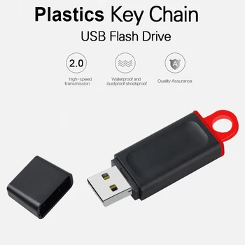 USB Flash Disk Plastové Pero 32GB 64GB 128GB vysokorýchlostné USB2.0 Memory Stick Pamäť pre Obchodné Dary