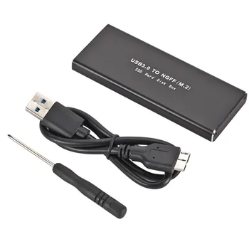USB3.1 Typ C Krytu Pevného Disku Prípade Vonkajšieho Plášťa pre M. 2 NGFF/NVME SATA SSD pre Počítač, Notebook Win10