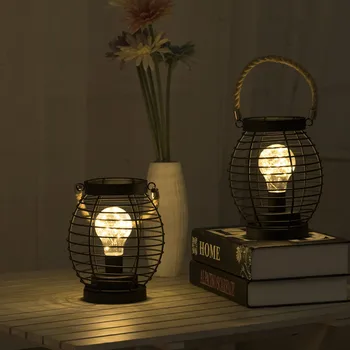 Vintage LED stolná Lampa Tvorivé Fľaša Vína Nočné Svetlo Batérie Powered Prenosné Svietidlo Pre Spálne Dekorácie Nočné Osvetlenie