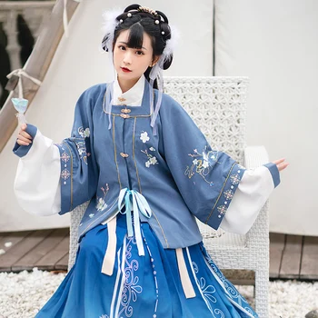 Víla Hanfu Ženy Čínske Oblečenie Modrá Vintage Šaty Víly Oblečenie Klasická Dancewear Cosplay Kostým Princezná Šaty DL7308