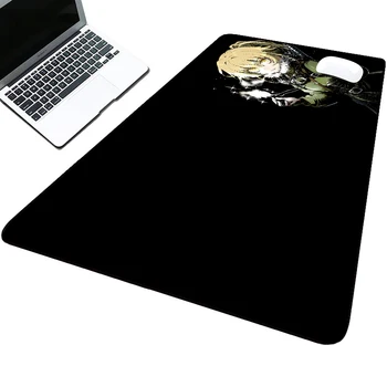 youjo senki black gamer mousepad podložka pod Myš veľké HERNÉ MOUS MAT notebook hráč počítač mat 400 х900х3 klávesnice pad anime koberec
