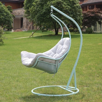 Závesné Kreslo Sedacia Swing kôš železa stoličky pre dospelých hojdacia stoličky Krytý vonkajší zelená farba
